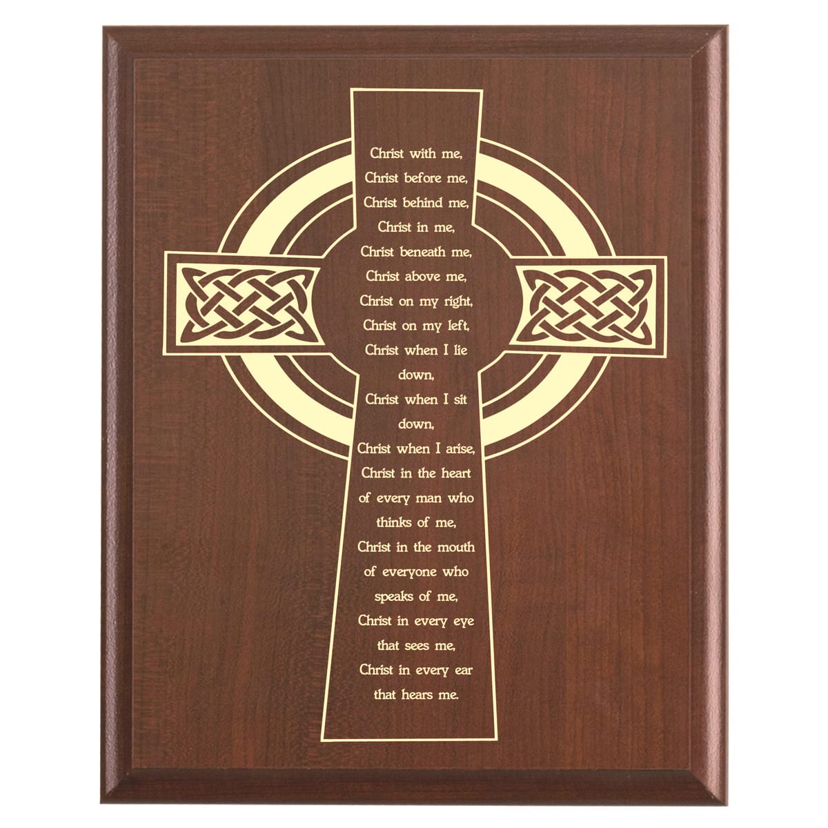 Plaque photo: Designed for  with free personalization. Wood style finish with customized text.