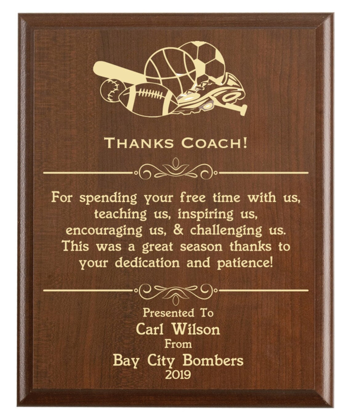 Coach Thank You Gift