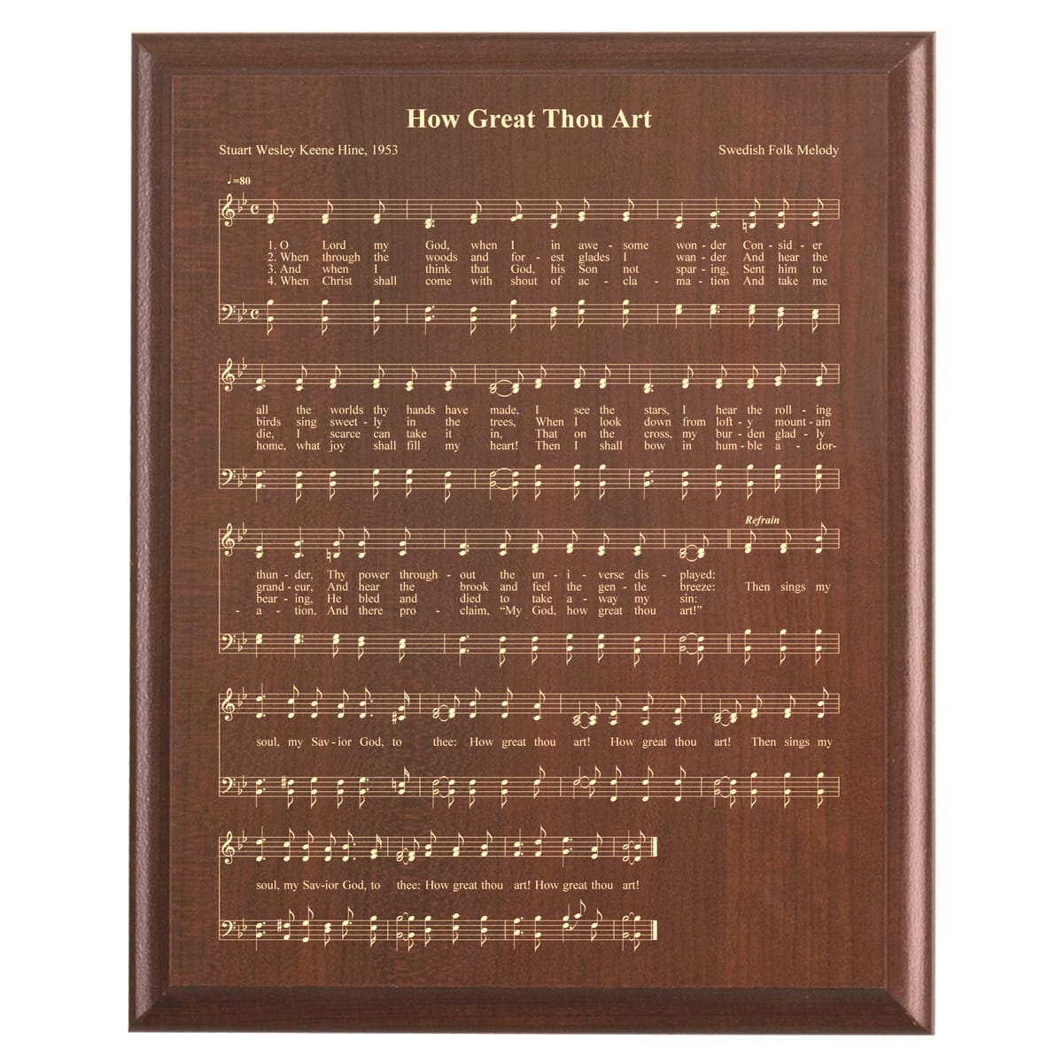how-great-thou-art-hymn-plaque-sheet-music-design-marked-moments-keepsakes for Free Printable How Great Thou Art Hymn How Great Thou Art Hymn Plaque | Sheet music design – Marked Moments Keepsakes for Free Printable How Great Thou Art Hymn
