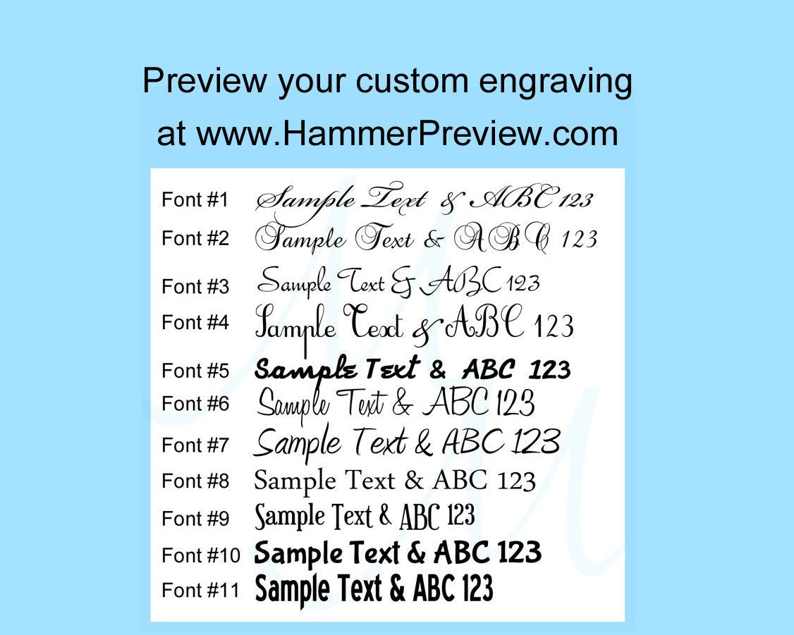 Personalized Engraved Hammer 16oz - Custom Message