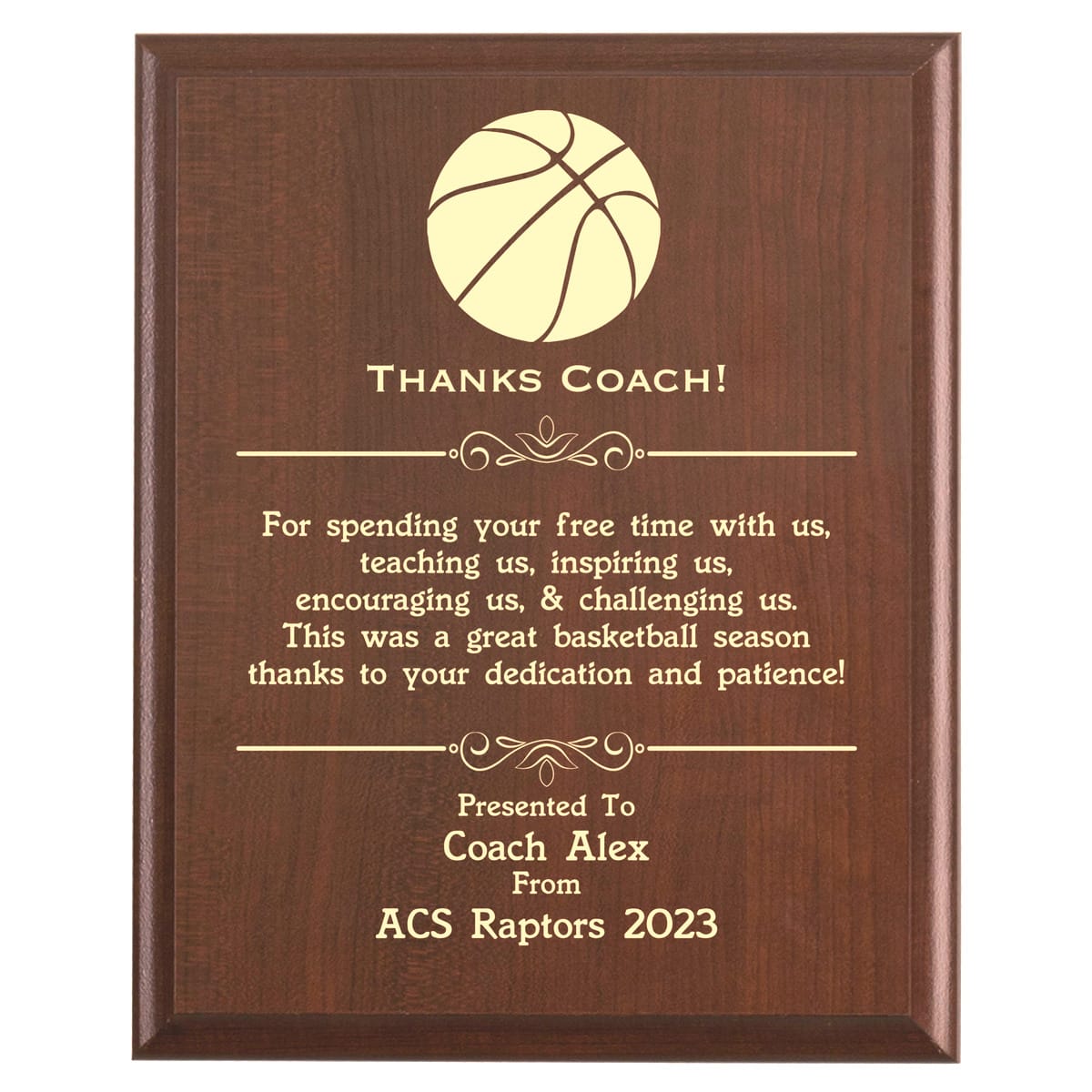 basketball-coach-thank-you-gift-award-plaque-from-a-youth-basketball-team-marked-moments-keepsakes for Free Printable Basketball Thank You Cards Basketball Coach Thank You Gift | Award Plaque from a Youth Basketball Team – Marked Moments Keepsakes for Free Printable Basketball Thank You Cards
