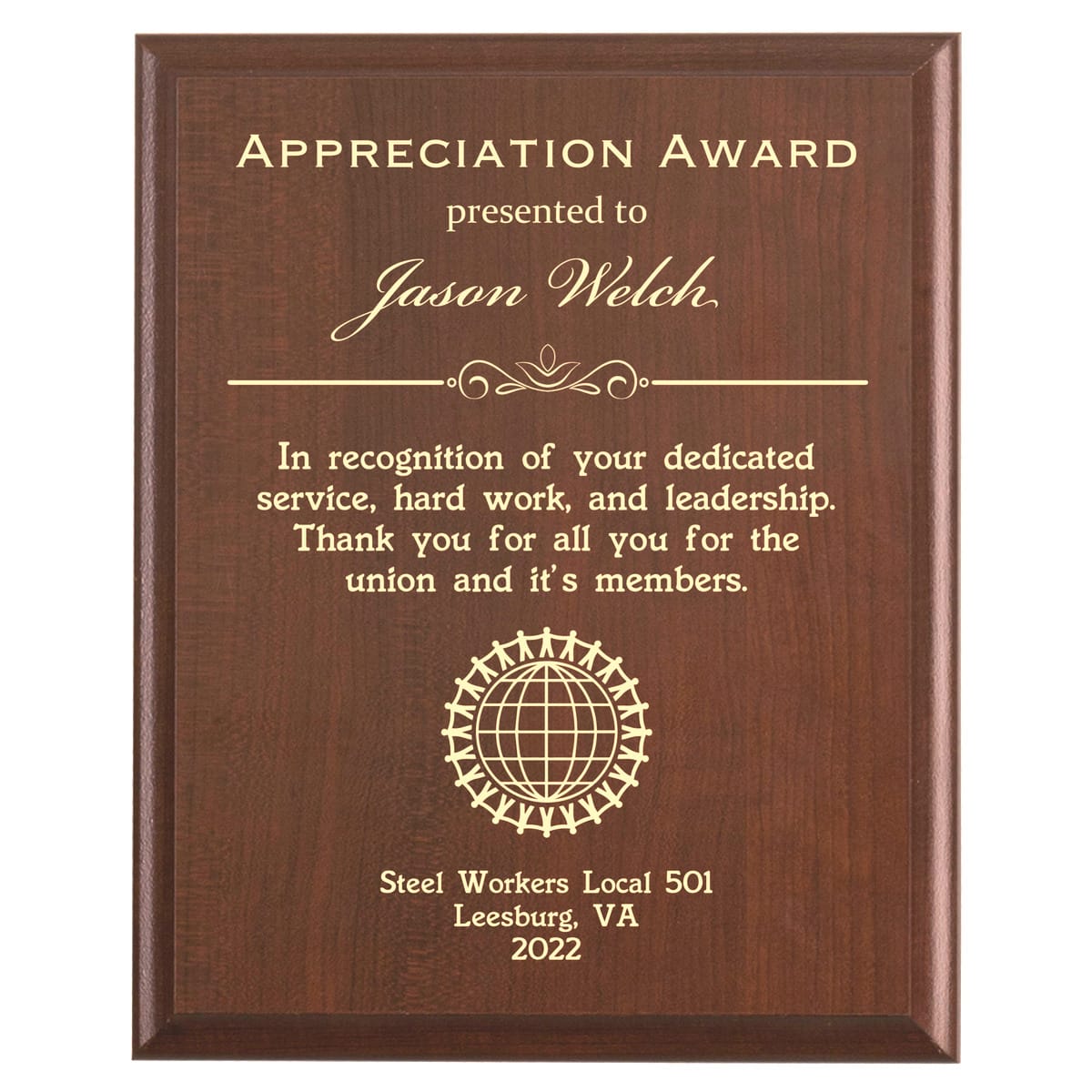 Employee Of The Month Award Plaque End Of Month Recognition, 53% OFF