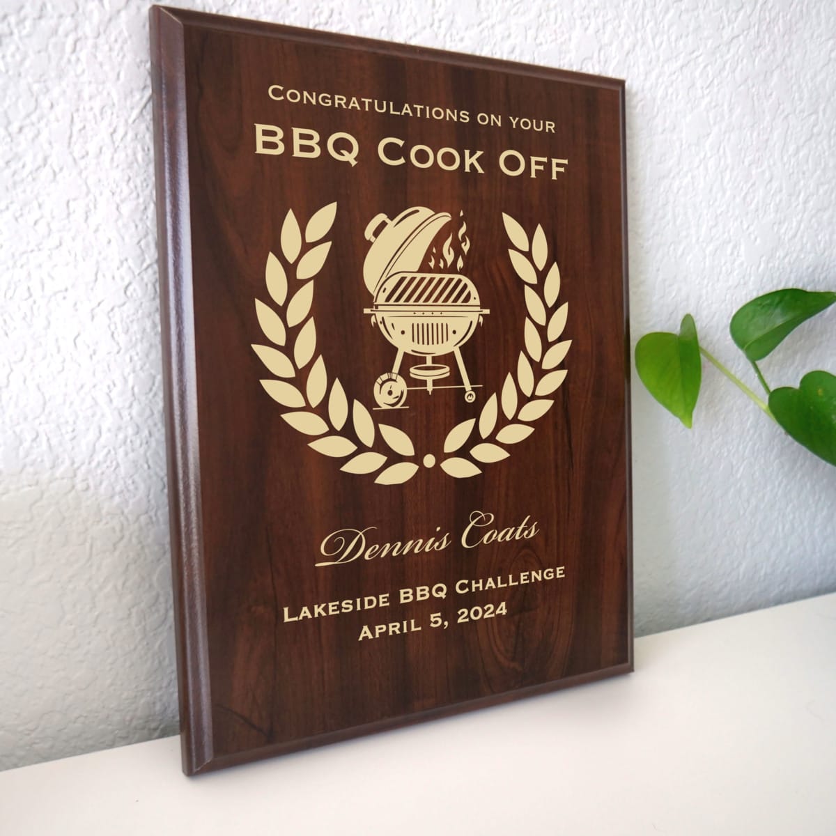 BBQ Cook Off Award Plaque  Barbecue Cookoff or Cookout Competition Winner  Gift – Marked Moments Keepsakes