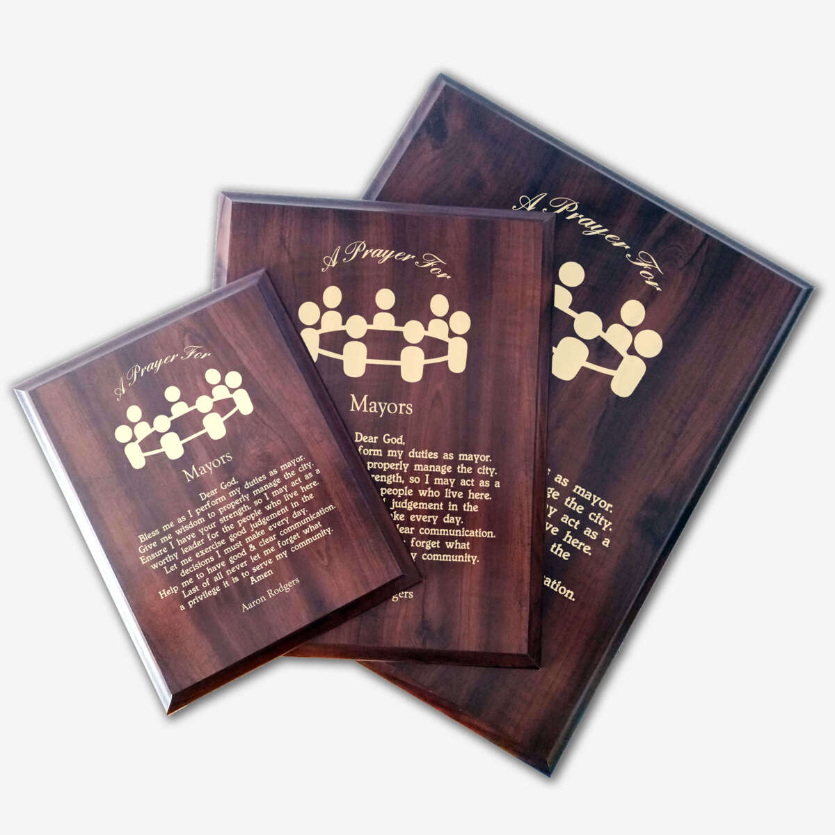 City Mayor Prayer Plaque | Elected Mayor Gift – Marked Moments Keepsakes