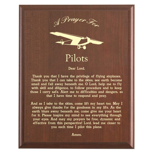Pilots Prayer Plaque