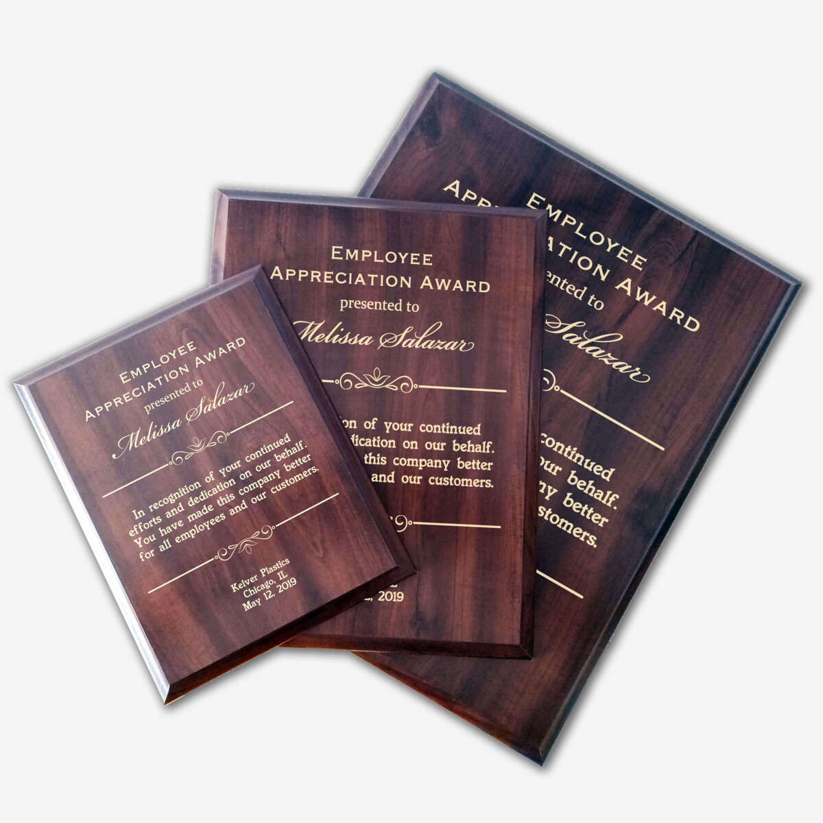 Excellent Work Plaque Employee Appreciation Award | Worker Recognition Gift Plaque – Marked ...